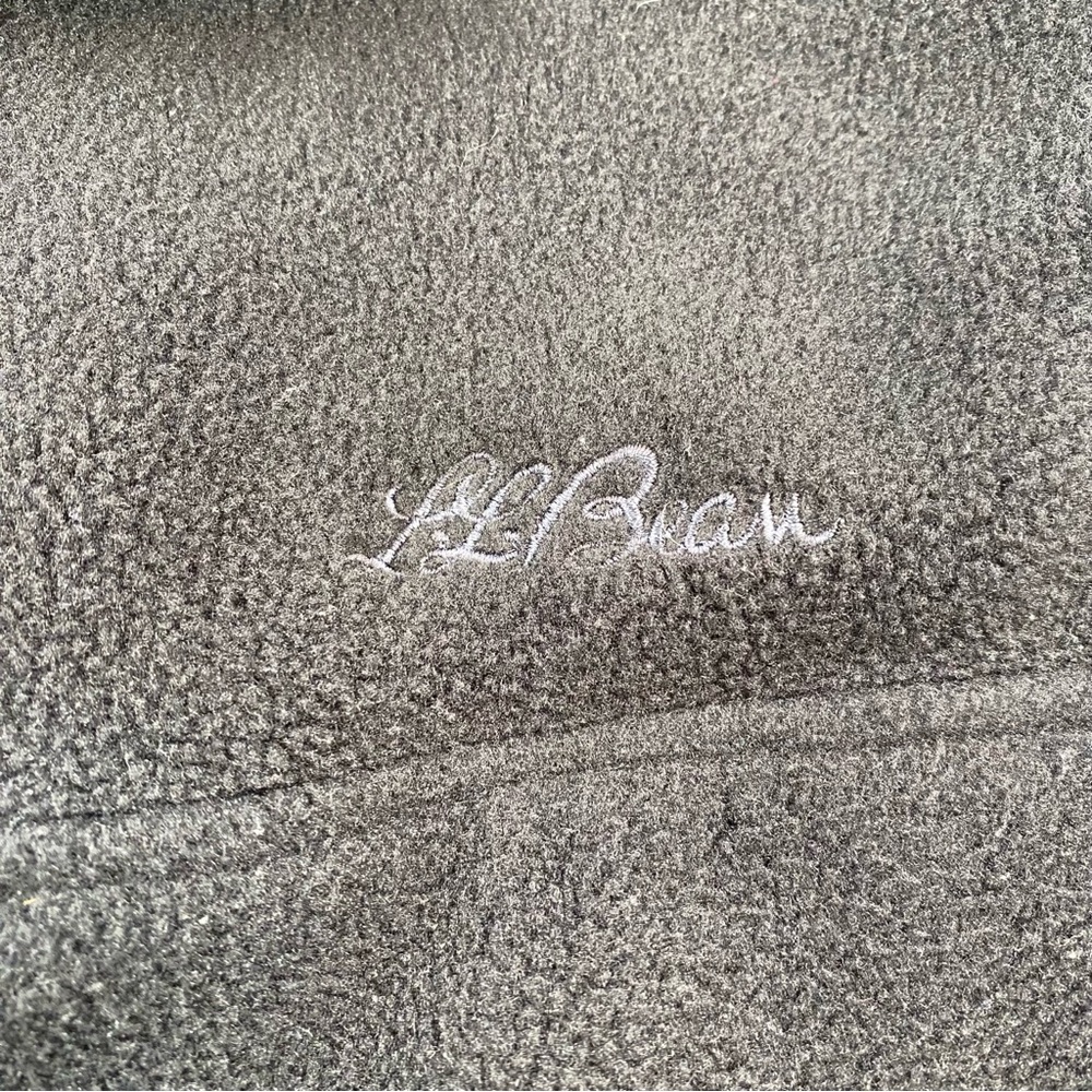 L.L. Bean Men's Fleece Vest Black Size Large Vintage - Picture 4 of 9